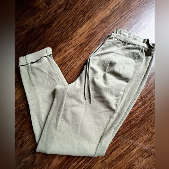 Alice + Olivia Sage Green Paper Bag Drawstring Pant - Picture 5 of 5